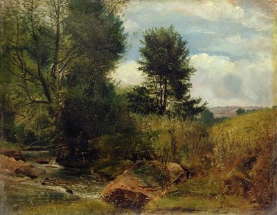 Ansicht am Fluss Sid, in der Nähe von Sidmouth, ca. 1852 von Lionel Constable